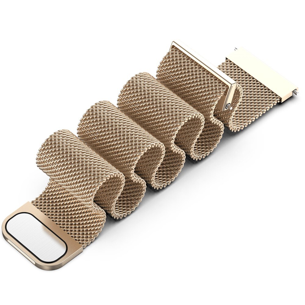Samsung Galaxy Watch 8 44mm Armbånd Milanese Loop, Champagne guld