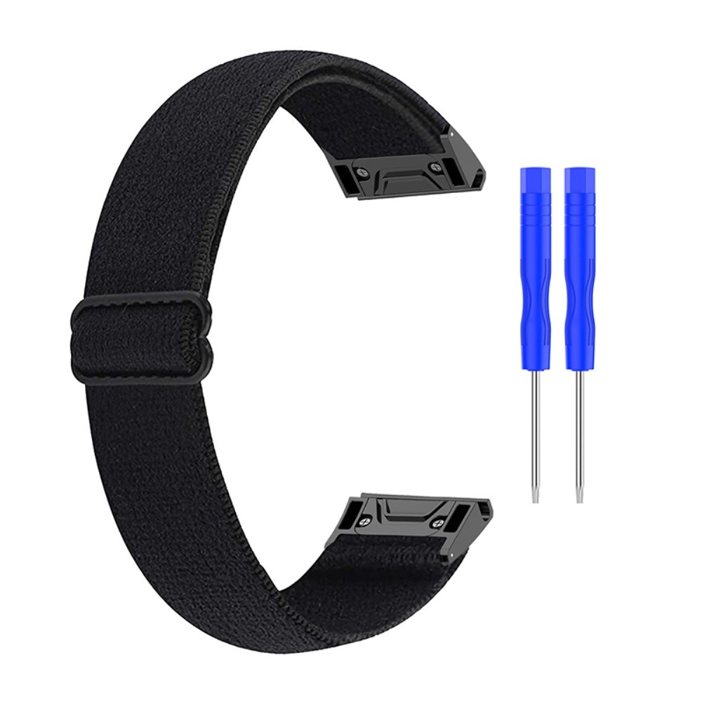 Garmin Tactix 8 51mm Armbånd i elastik, Sort