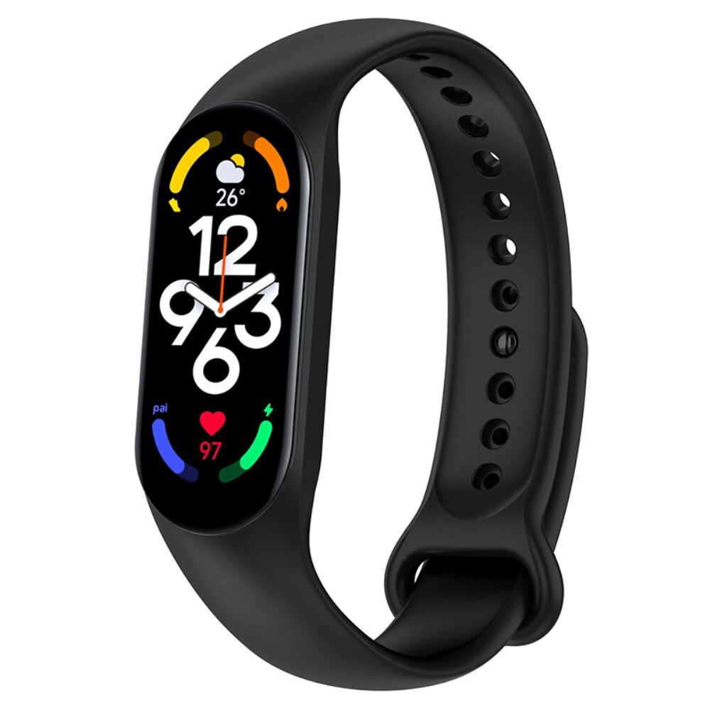 Xiaomi Mi Band 7 Armbånd i silikone, Sort