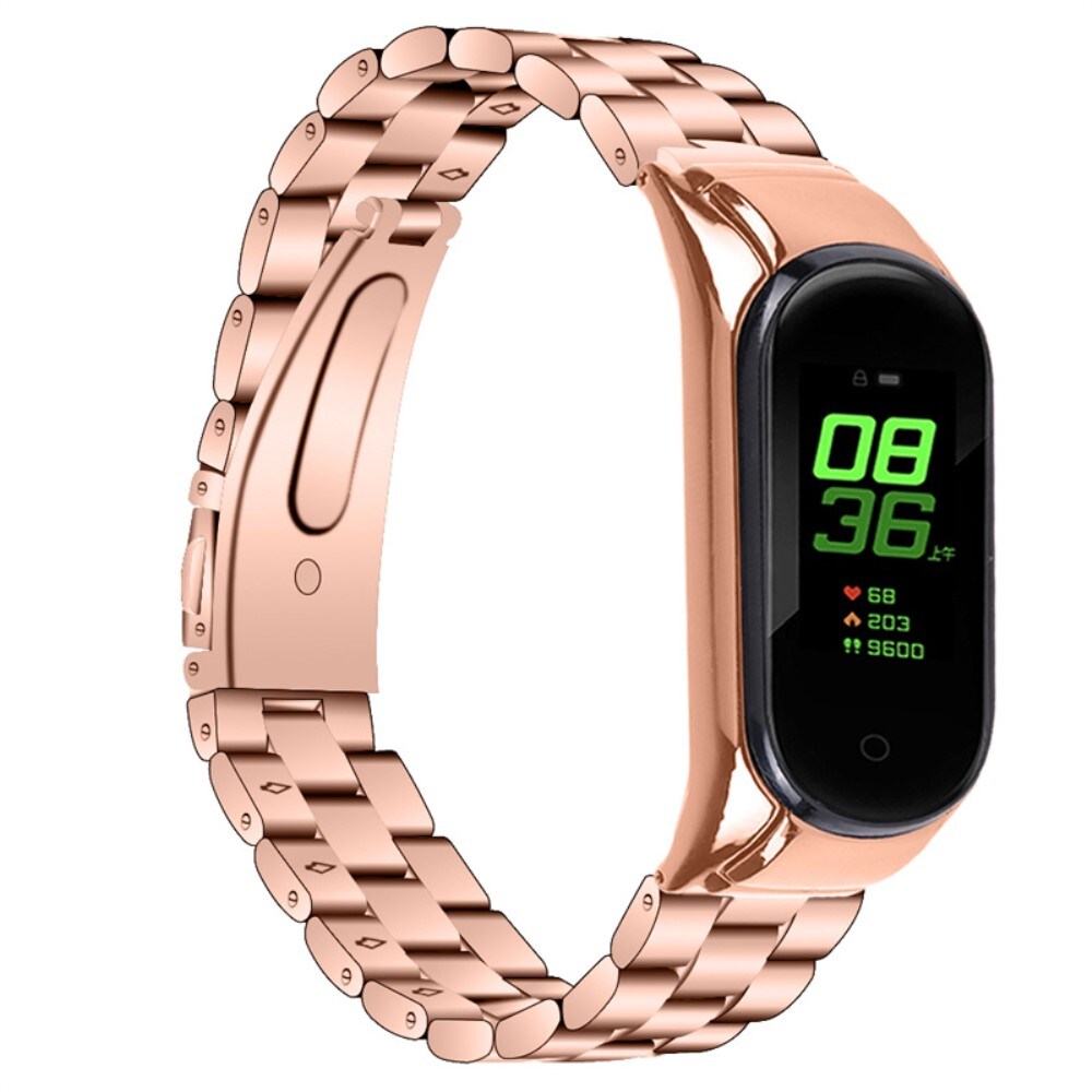 Xiaomi Mi Band 7 Stilrent linkarmbånd i metal, Rose guld
