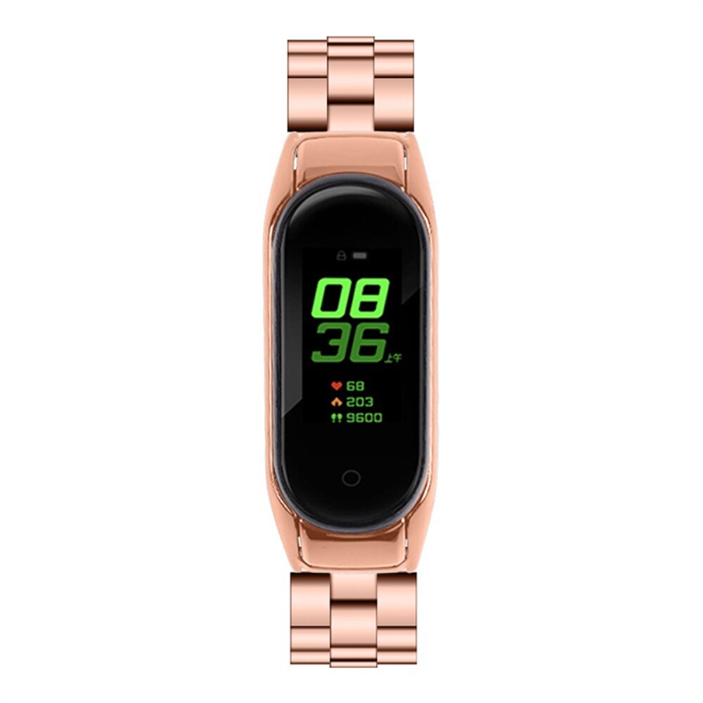Xiaomi Mi Band 7 Stilrent linkarmbånd i metal, Rose guld