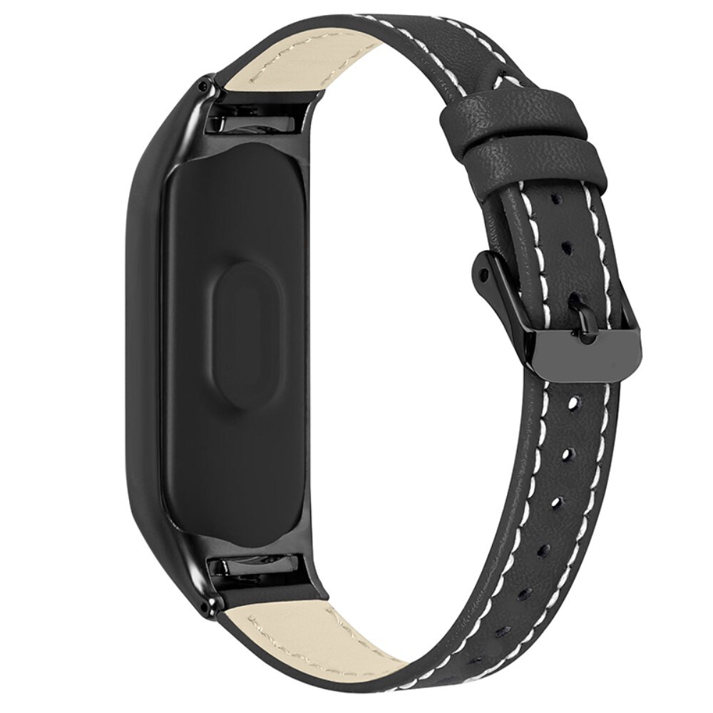 Xiaomi Mi Band 7 Armbånd i ægte læder, Sort