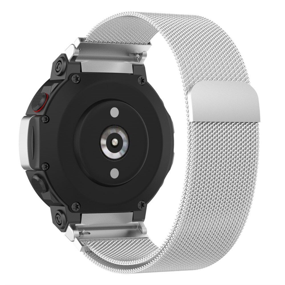 Amazfit T-Rex 2 Armbånd Milanese Loop, Sølv