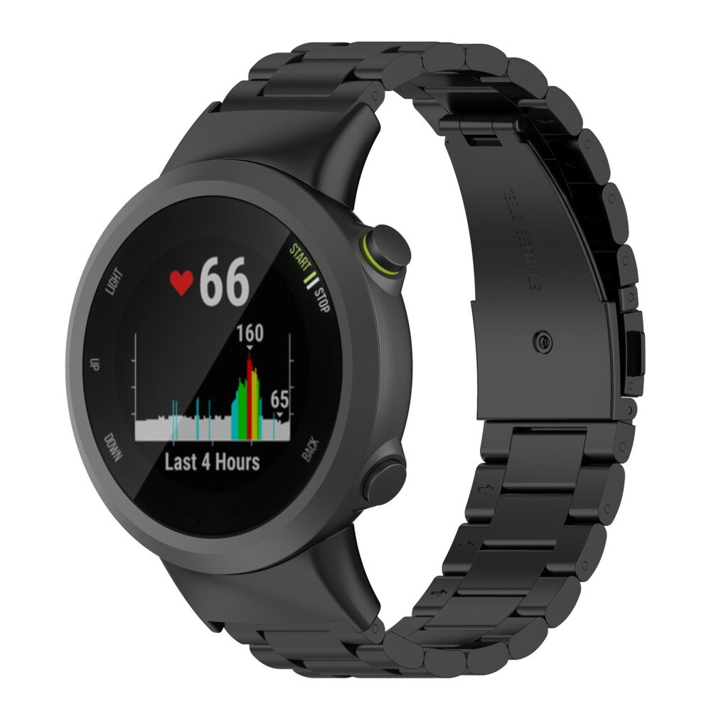 Garmin Forerunner 45 Stilrent linkarmbånd i metal, Sort