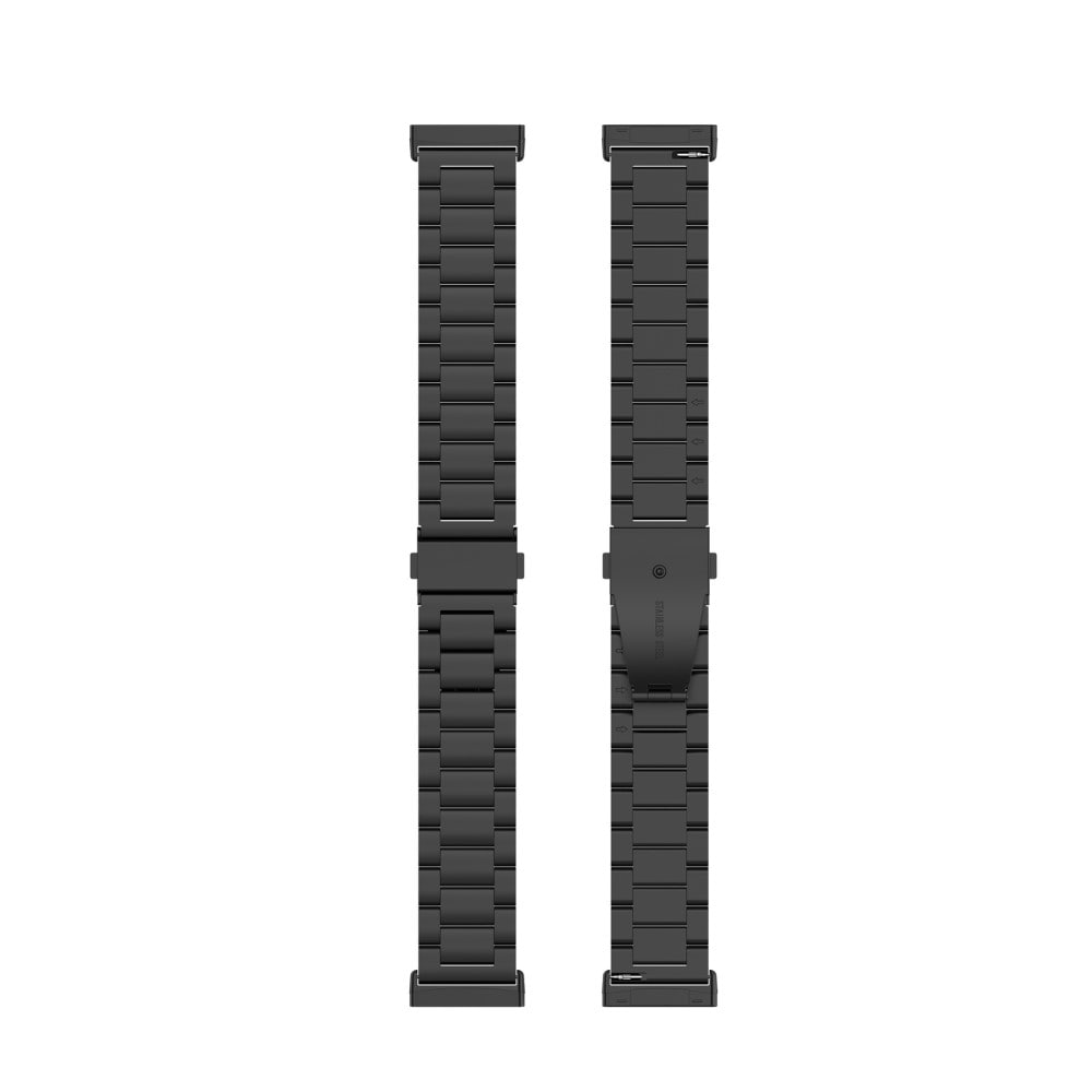 Fitbit Sense 2 Stilrent linkarmbånd i metal, Sort