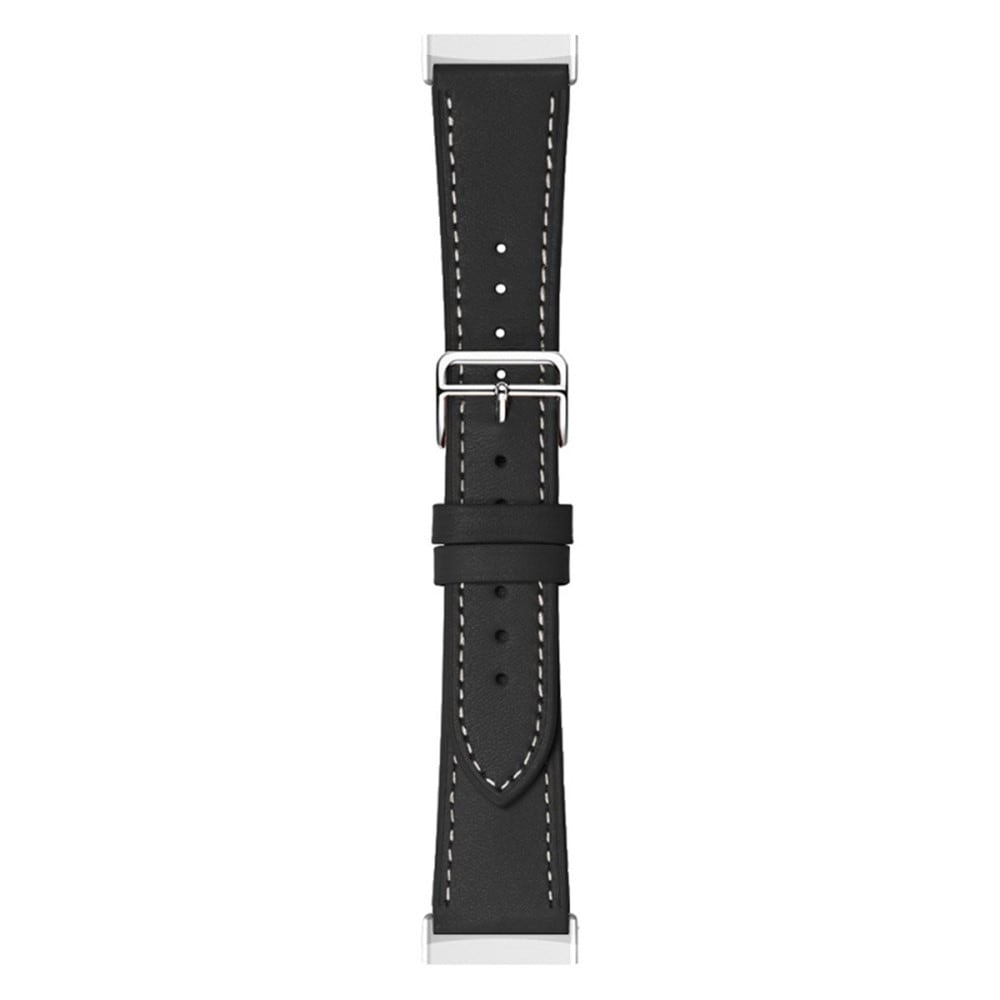 Fitbit Sense 2 Armbånd i ægte læder, Sort