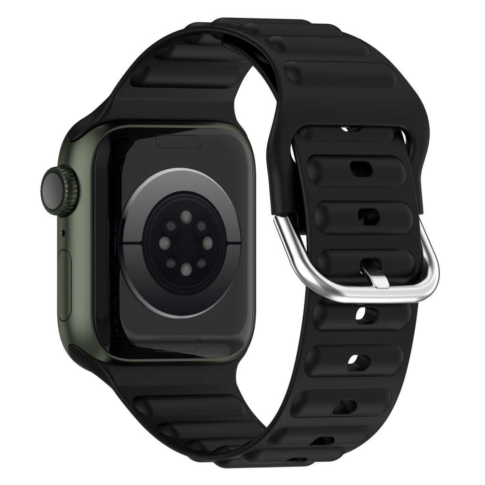 Apple Watch Series 11 42mm Sporty armbånd i silikone, Sort