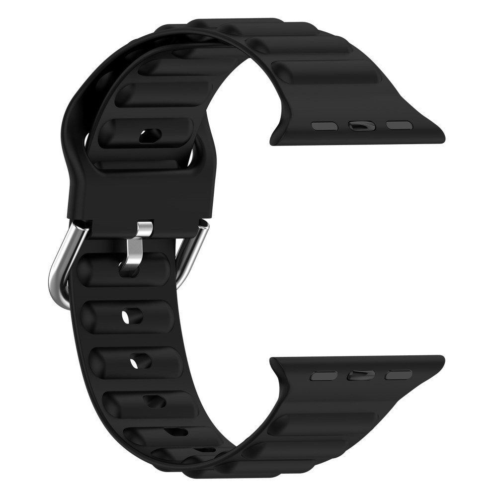 Apple Watch Series 11 42mm Sporty armbånd i silikone, Sort