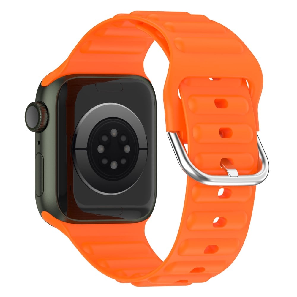Apple Watch Series 11 42mm Sporty armbånd i silikone, Orange