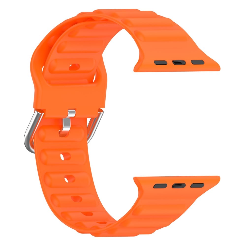 Apple Watch Series 11 42mm Sporty armbånd i silikone, Orange