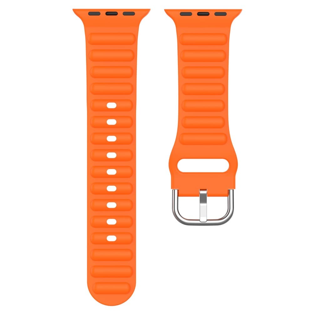 Apple Watch Series 11 42mm Sporty armbånd i silikone, Orange