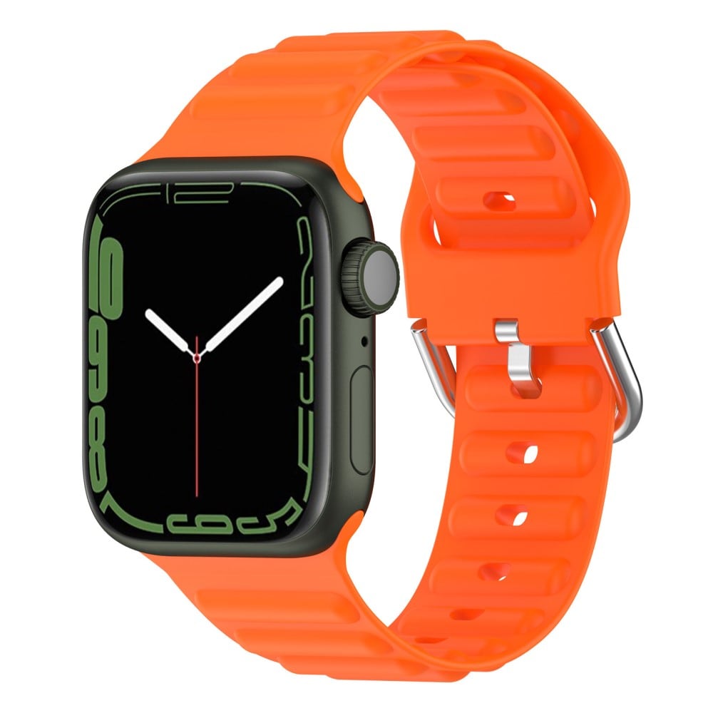 Apple Watch Series 11 42mm Sporty armbånd i silikone, Orange