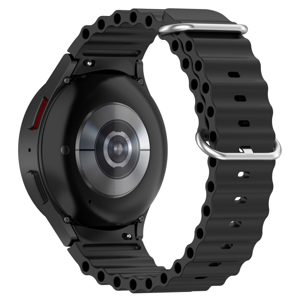 Samsung Galaxy Watch 4 Classic 46mm Sporty Full-fit armbånd i silikone, Sort