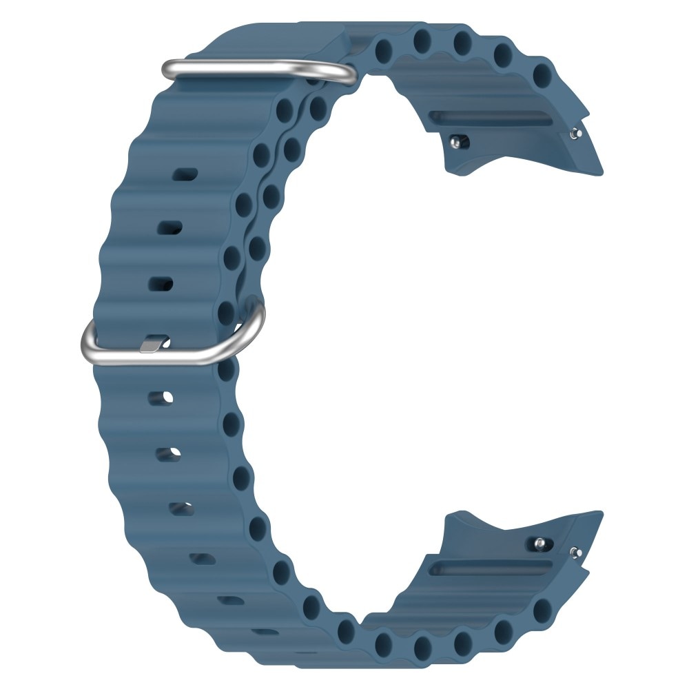 Samsung Galaxy Watch 4 40mm Sporty Full-fit armbånd i silikone, Blå