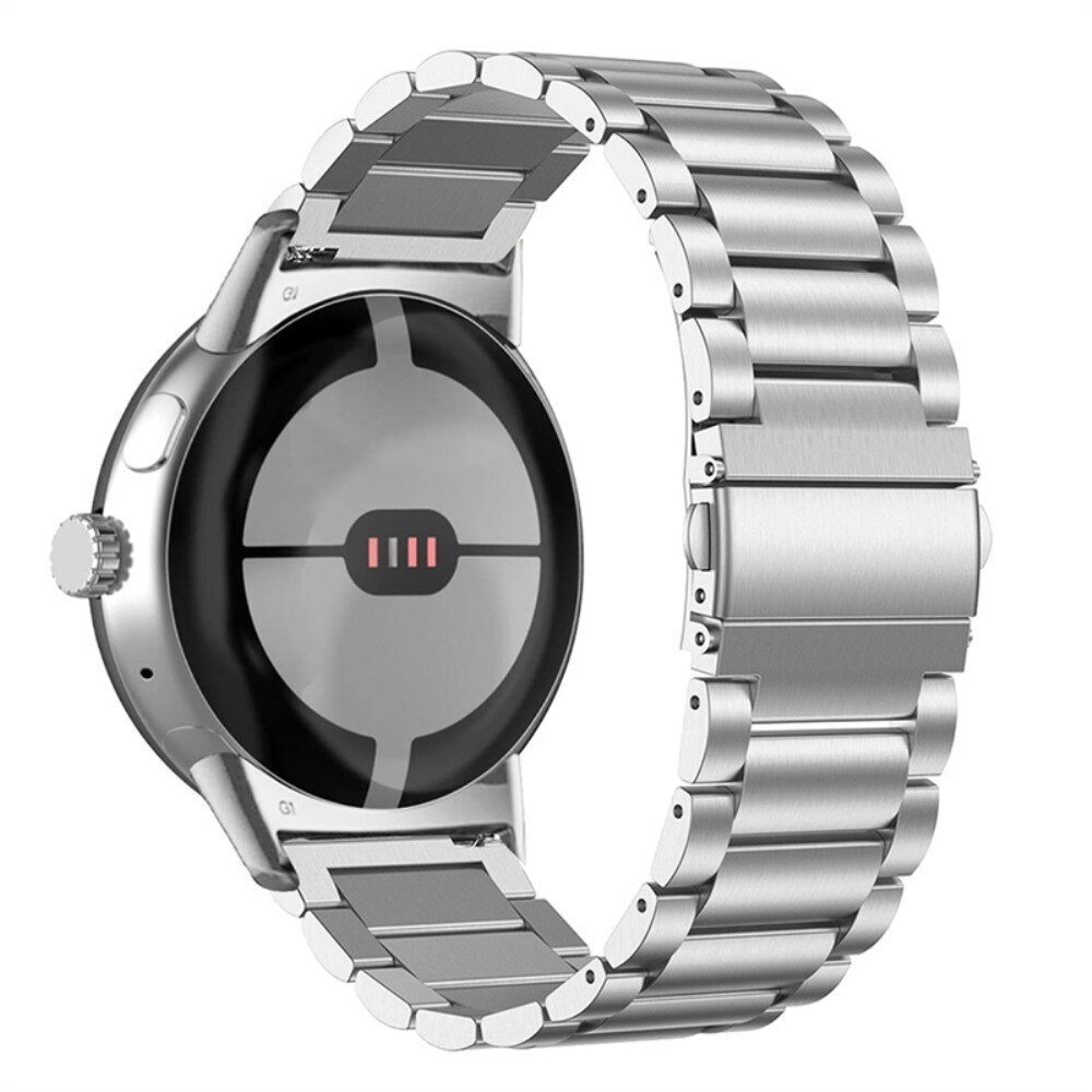 Google Pixel Watch 3 41mm Stilrent linkarmbånd i metal, Sølv