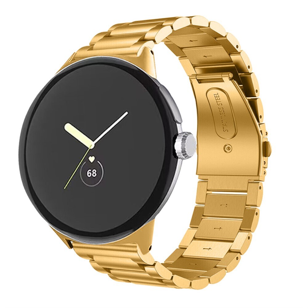 Google Pixel Watch 4 45mm Stilrent linkarmbånd i metal, Guld