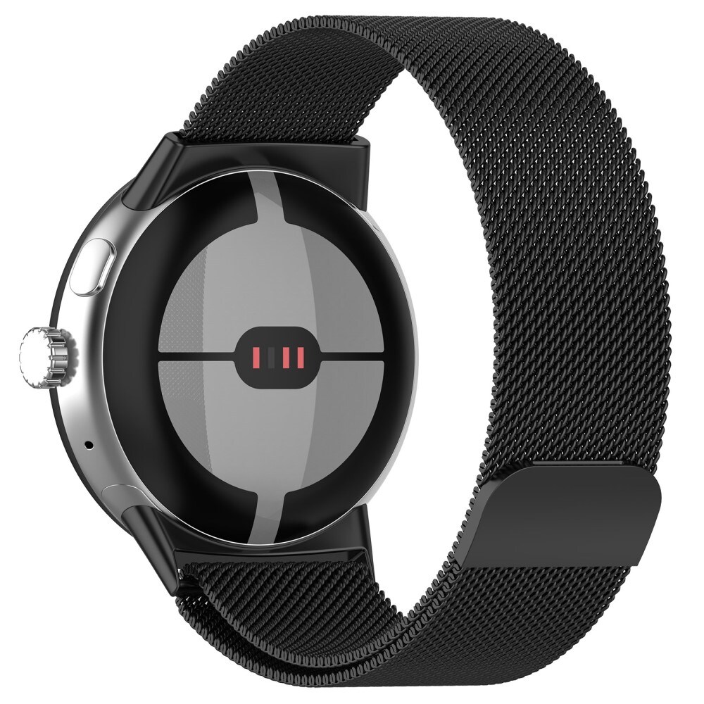 Google Pixel Watch 3 41mm Armbånd Milanese Loop, Sort