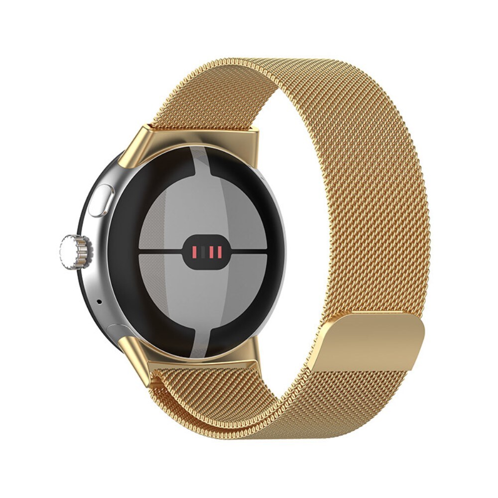 Google Pixel Watch 4 45mm Armbånd Milanese Loop, Guld