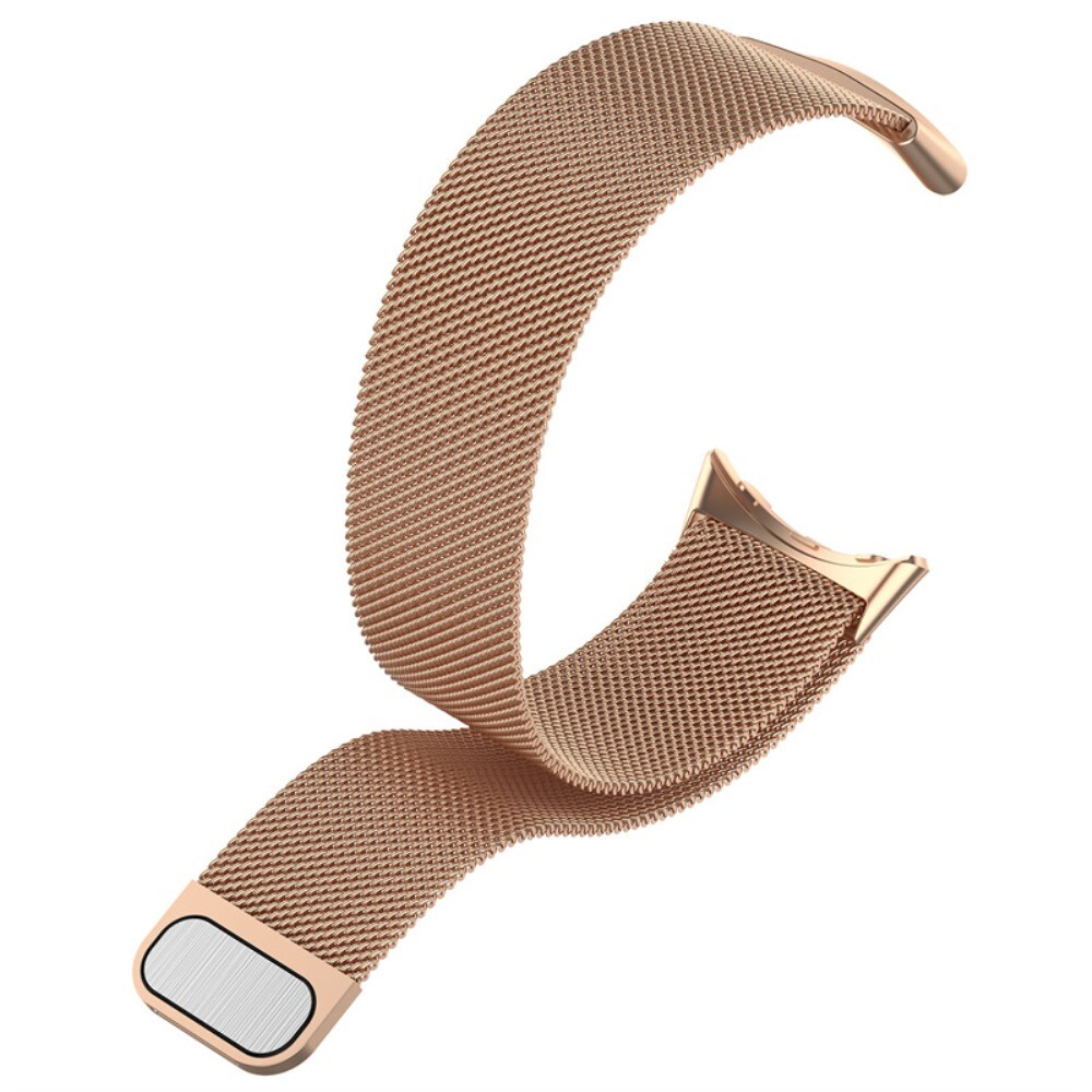 Google Pixel Watch 4 45mm Armbånd Milanese Loop, Rose guld