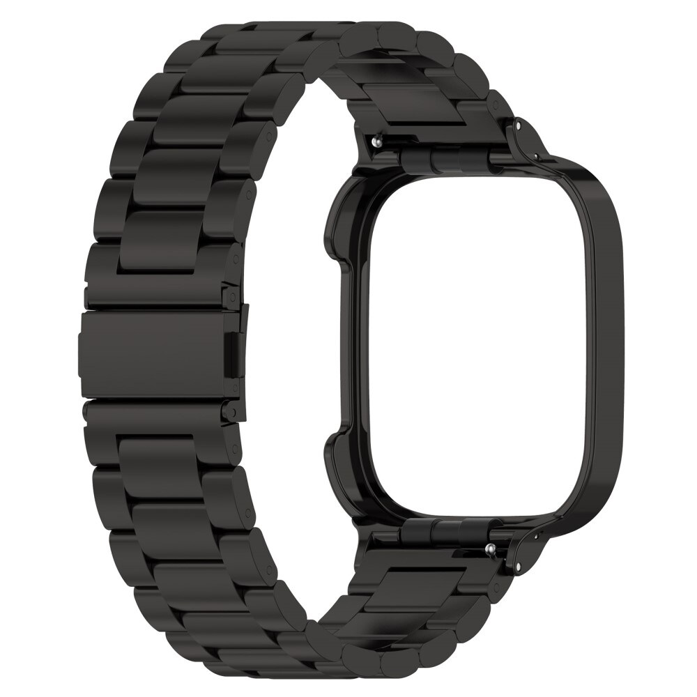 Xiaomi Redmi Watch 3 Stilrent linkarmbånd i metal, Sort