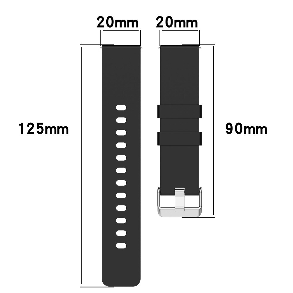  OnePlus Watch Armbånd i silikone, Sort