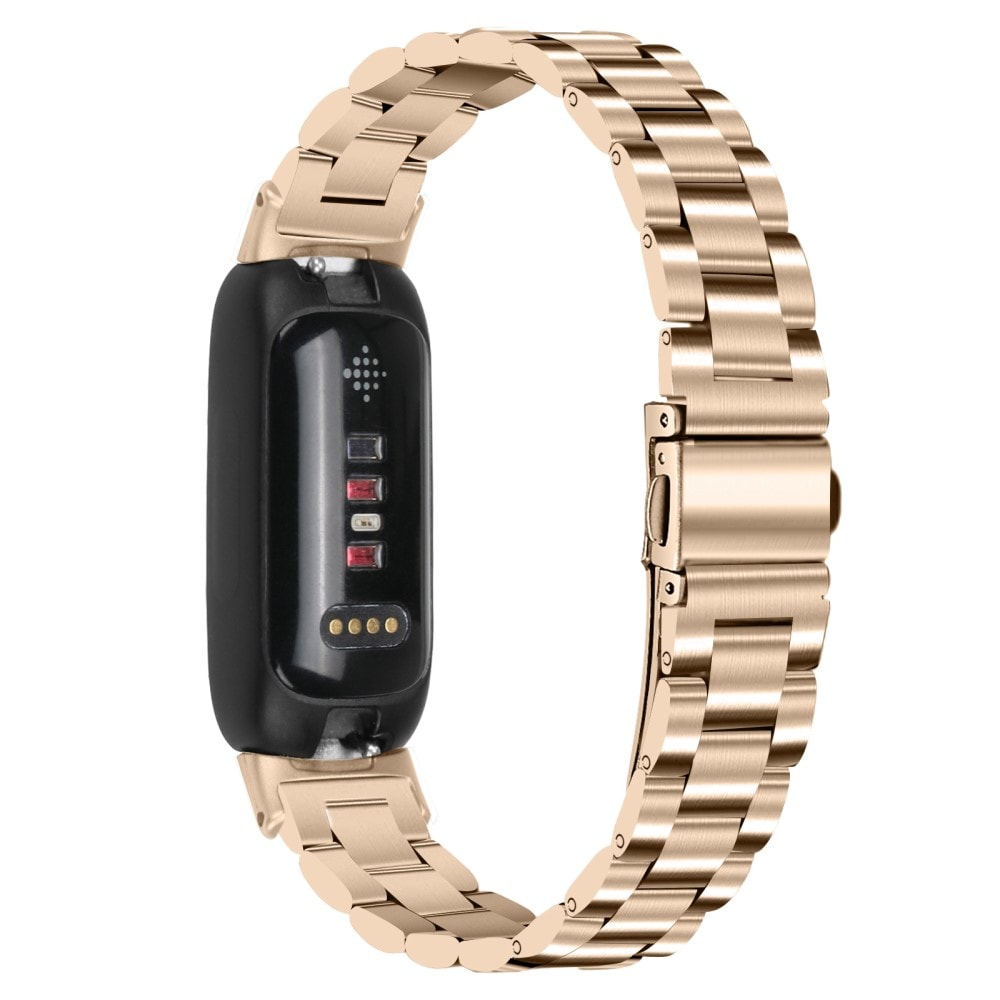 Fitbit Inspire 3 Stilrent linkarmbånd i metal, Guld
