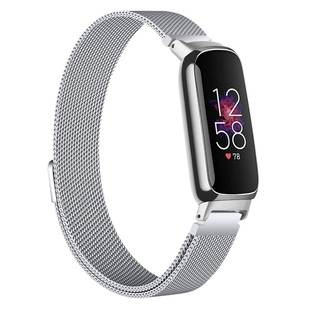 Fitbit Inspire 3 Armbånd Milanese Loop, Sølv