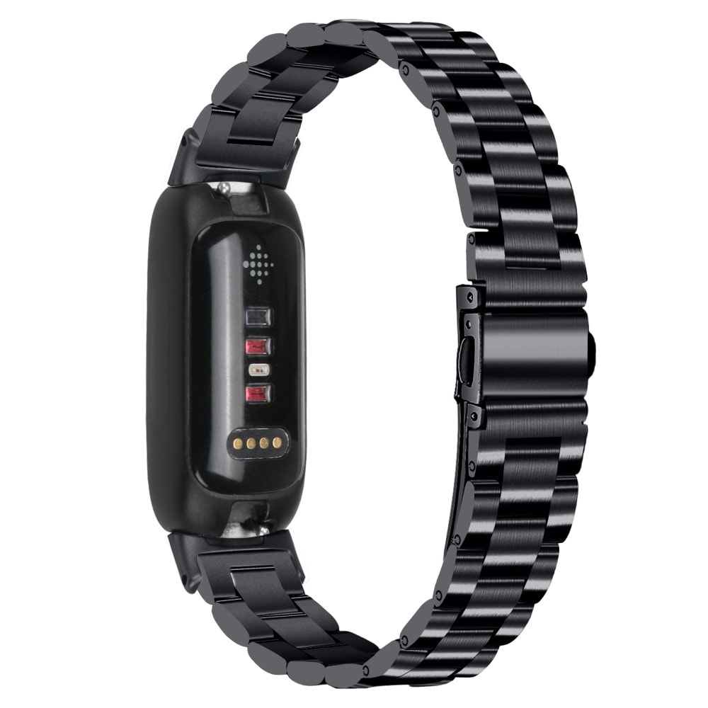 Fitbit Inspire 3 Stilrent linkarmbånd i metal, Sort