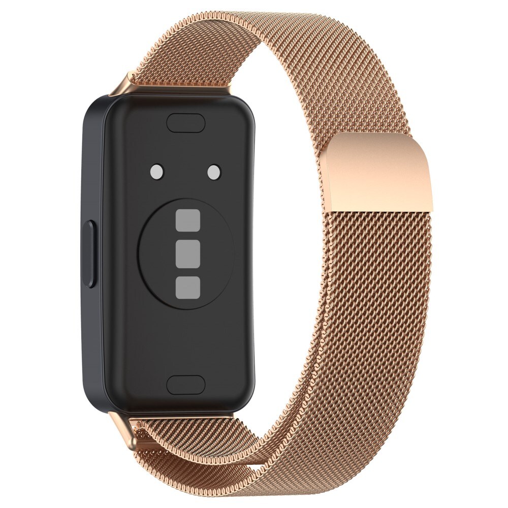 Huawei Band 9 Armbånd Milanese Loop, Rose guld