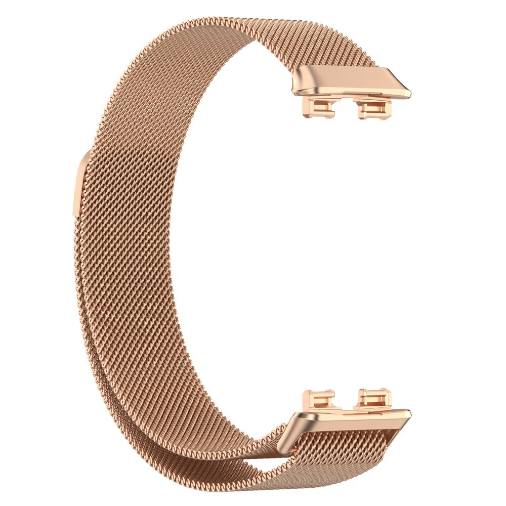Huawei Band 9 Armbånd Milanese Loop, Rose guld