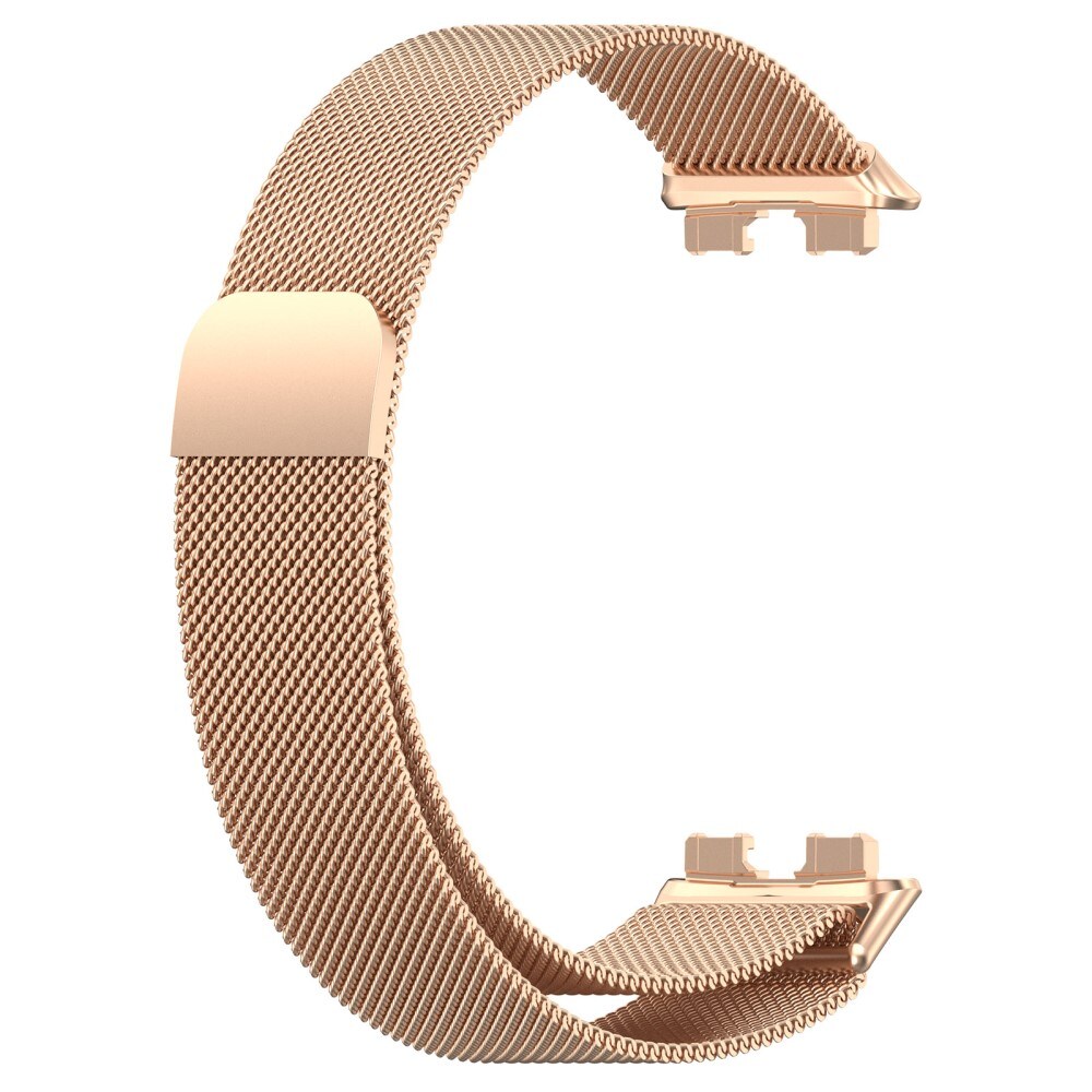 Huawei Band 9 Armbånd Milanese Loop, Rose guld