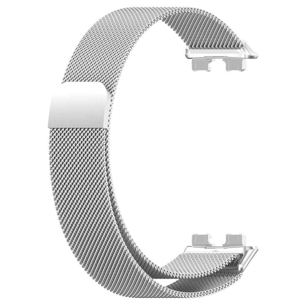 Huawei Band 8 Armbånd Milanese Loop, Sølv
