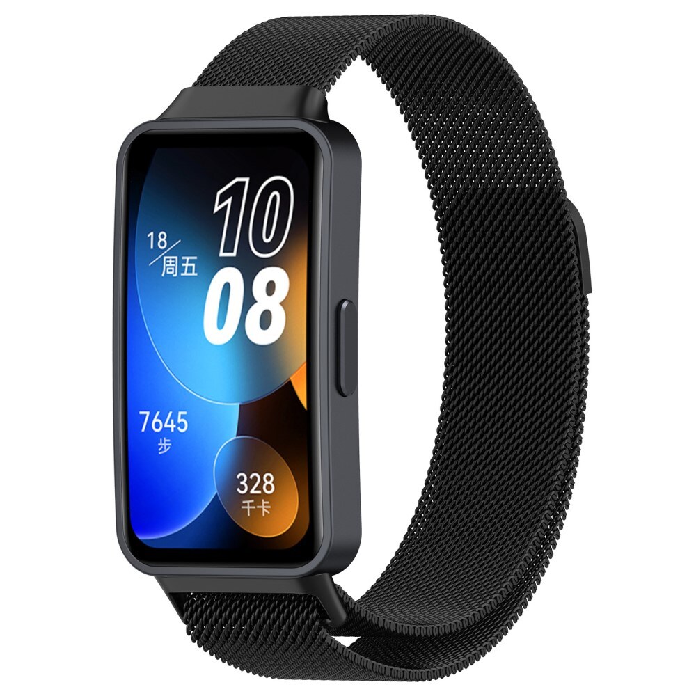Huawei Band 9 Armbånd Milanese Loop, Sort