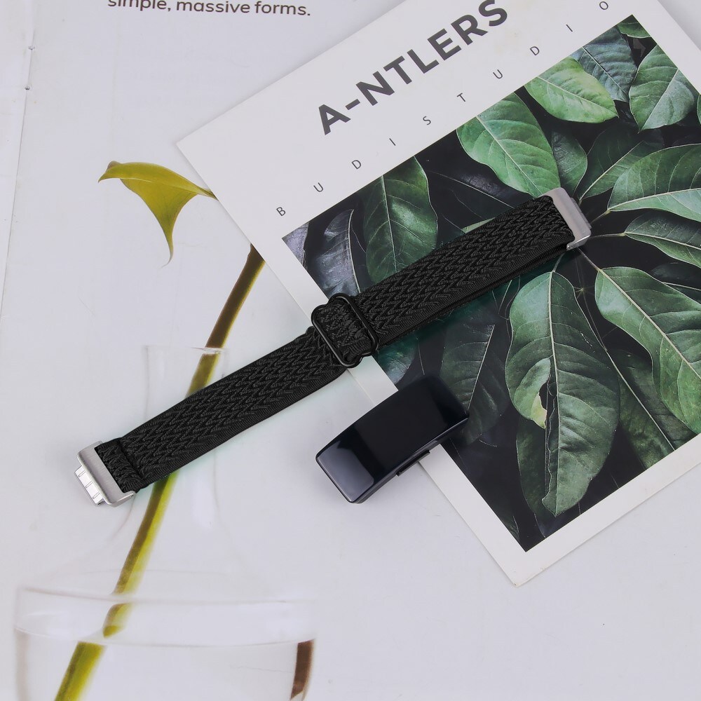 Fitbit Inspire 3 Elastisk armbånd i vævet nylon, Sort