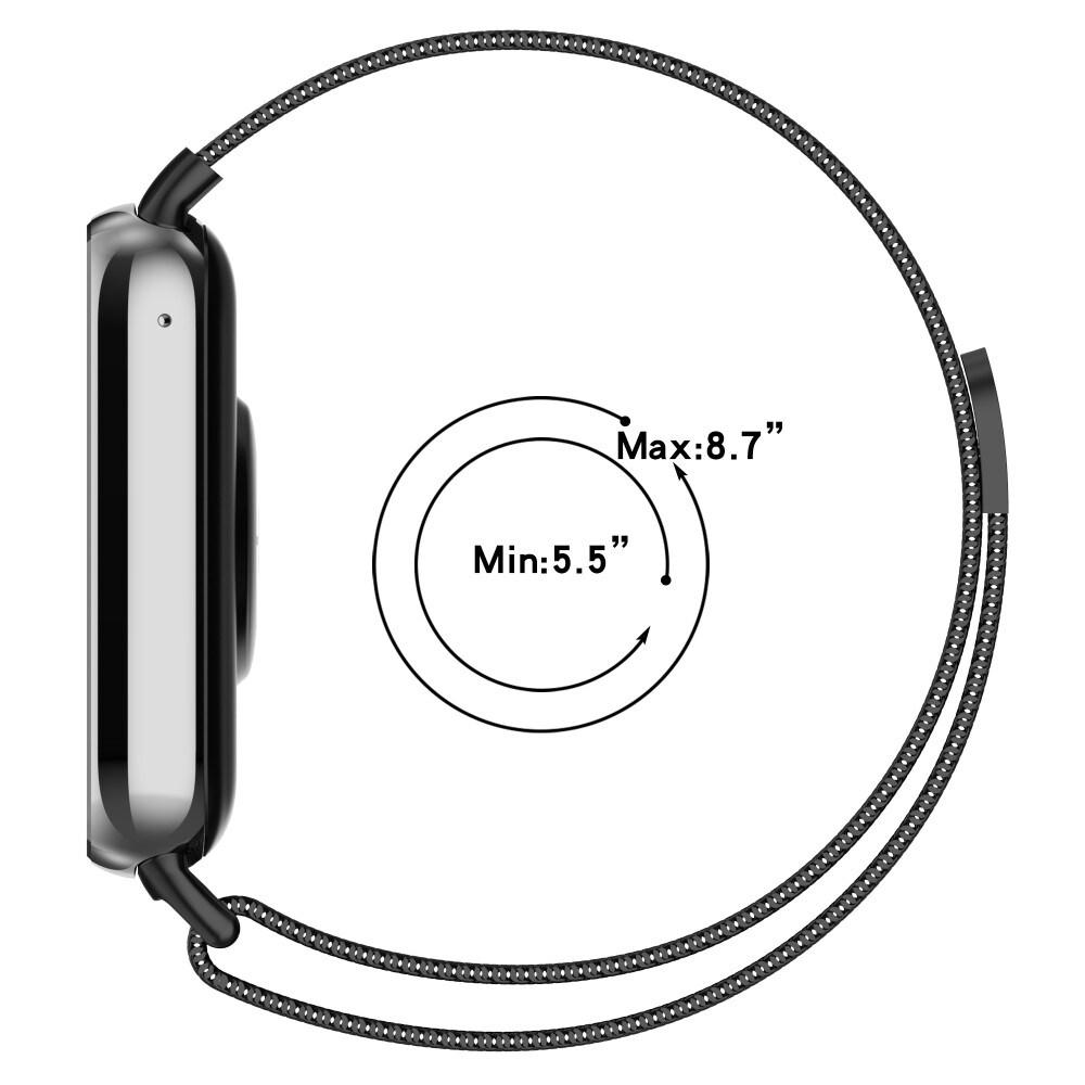 Xiaomi Smart Band 8 Pro Armbånd Milanese Loop, Rose guld