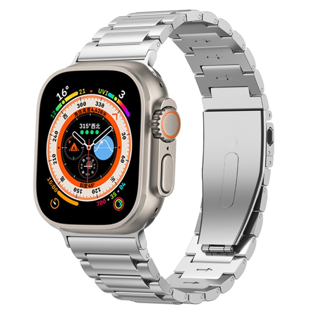 Apple Watch Series 1-3 38mm Smart armbånd i titanium, Sølv