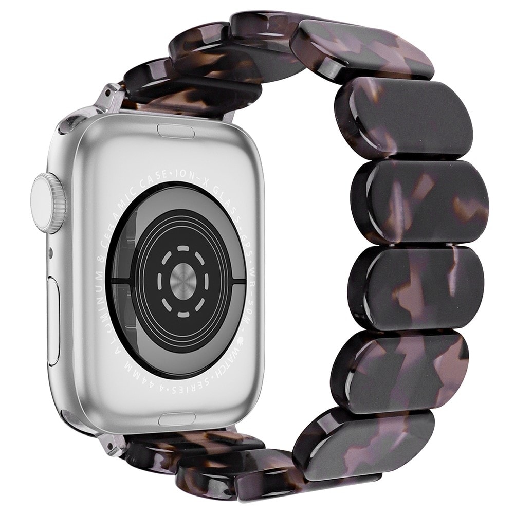 Apple Watch Series 11 42mm Fleksibelt armbånd i resin, Sort/grå