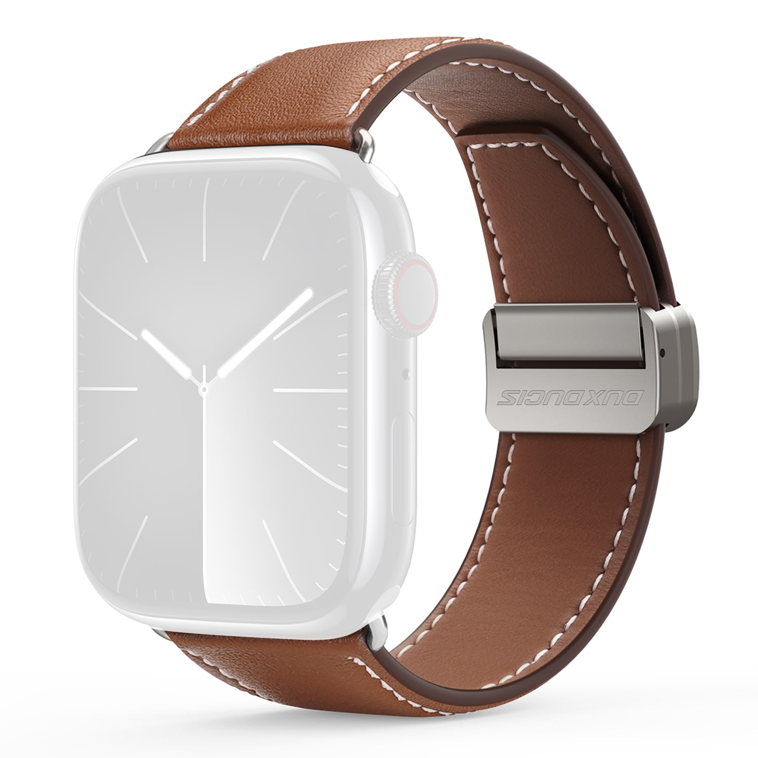Apple Watch Series 4-6 44mm Rem i læder, Brun