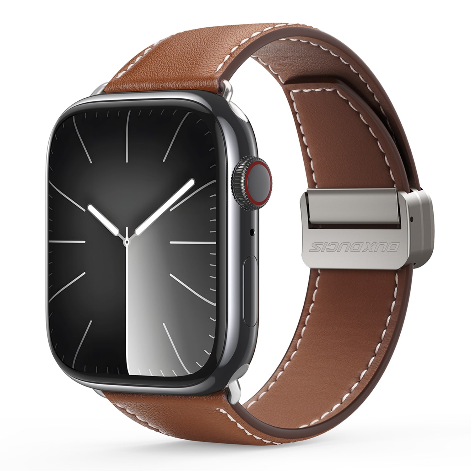 Apple Watch Series 4-6 44mm Rem i læder, Brun