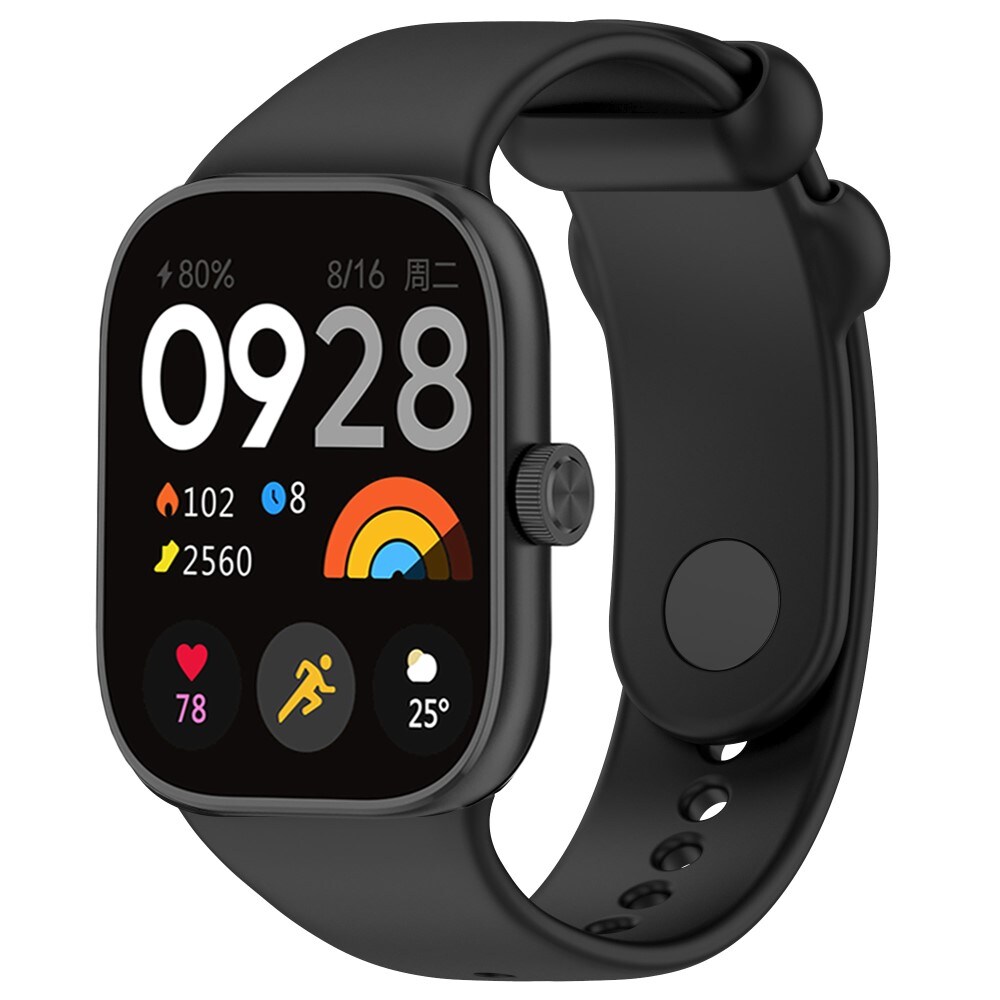 Xiaomi Redmi Watch 4 Armbånd i silikone, Sort