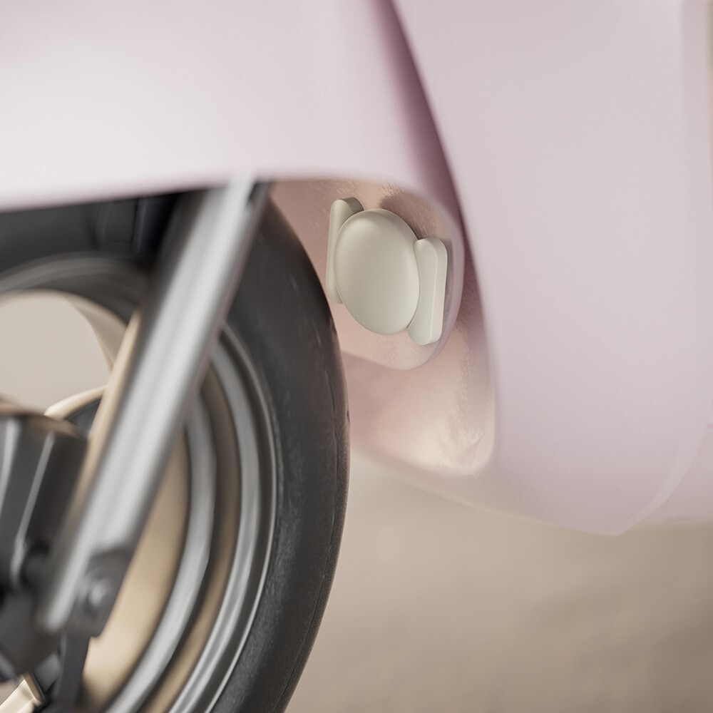 Apple AirTag Magnetisk cover i silikone, Hvid