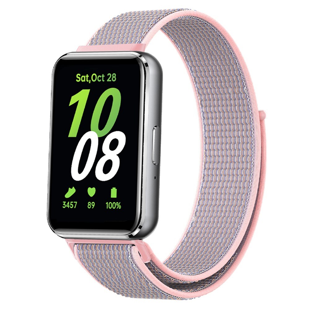 Samsung Galaxy Fit 3 Armbånd i nylon, Lyserød