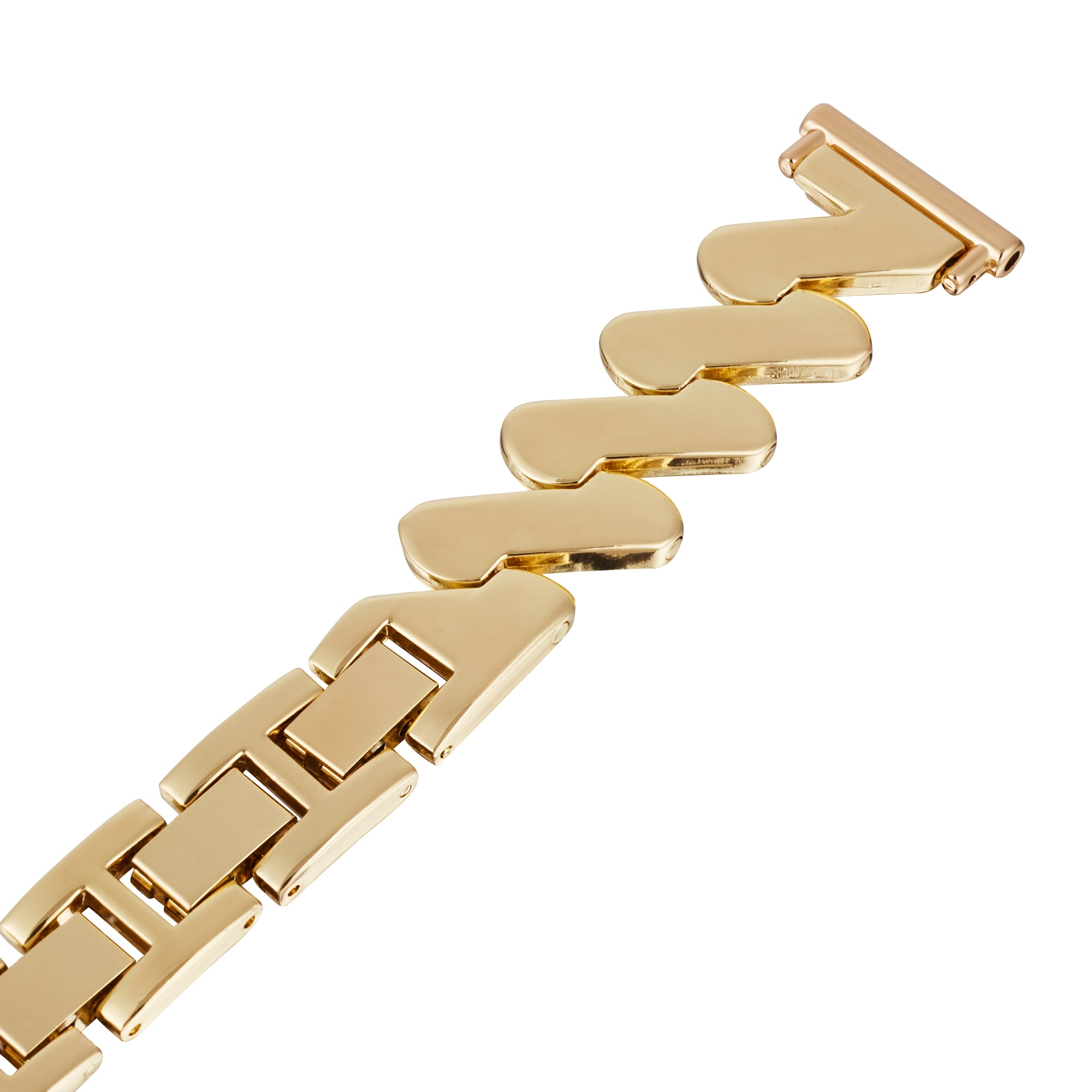 Samsung Galaxy Watch 6 40mm Elegant linkarmbånd med bølgemønster, Guld