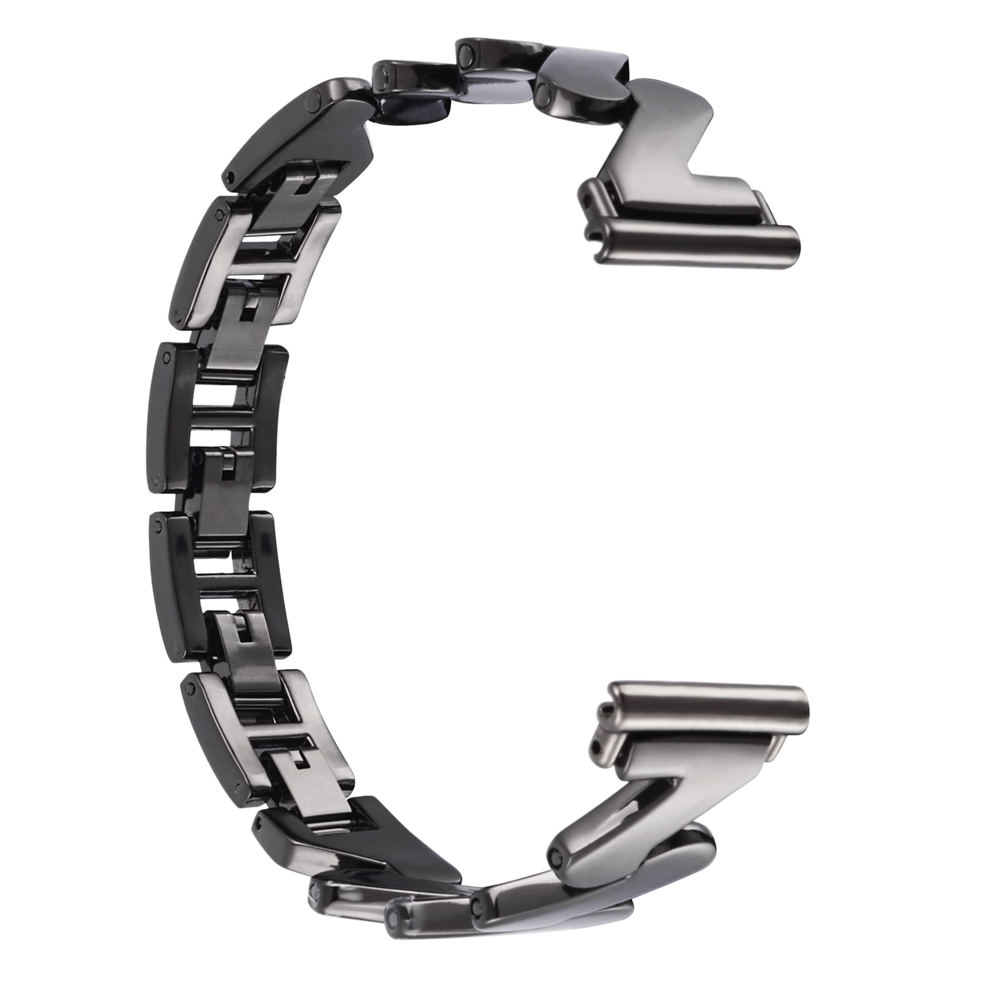 Samsung Galaxy Watch 5 40mm Elegant linkarmbånd med bølgemønster, Sort