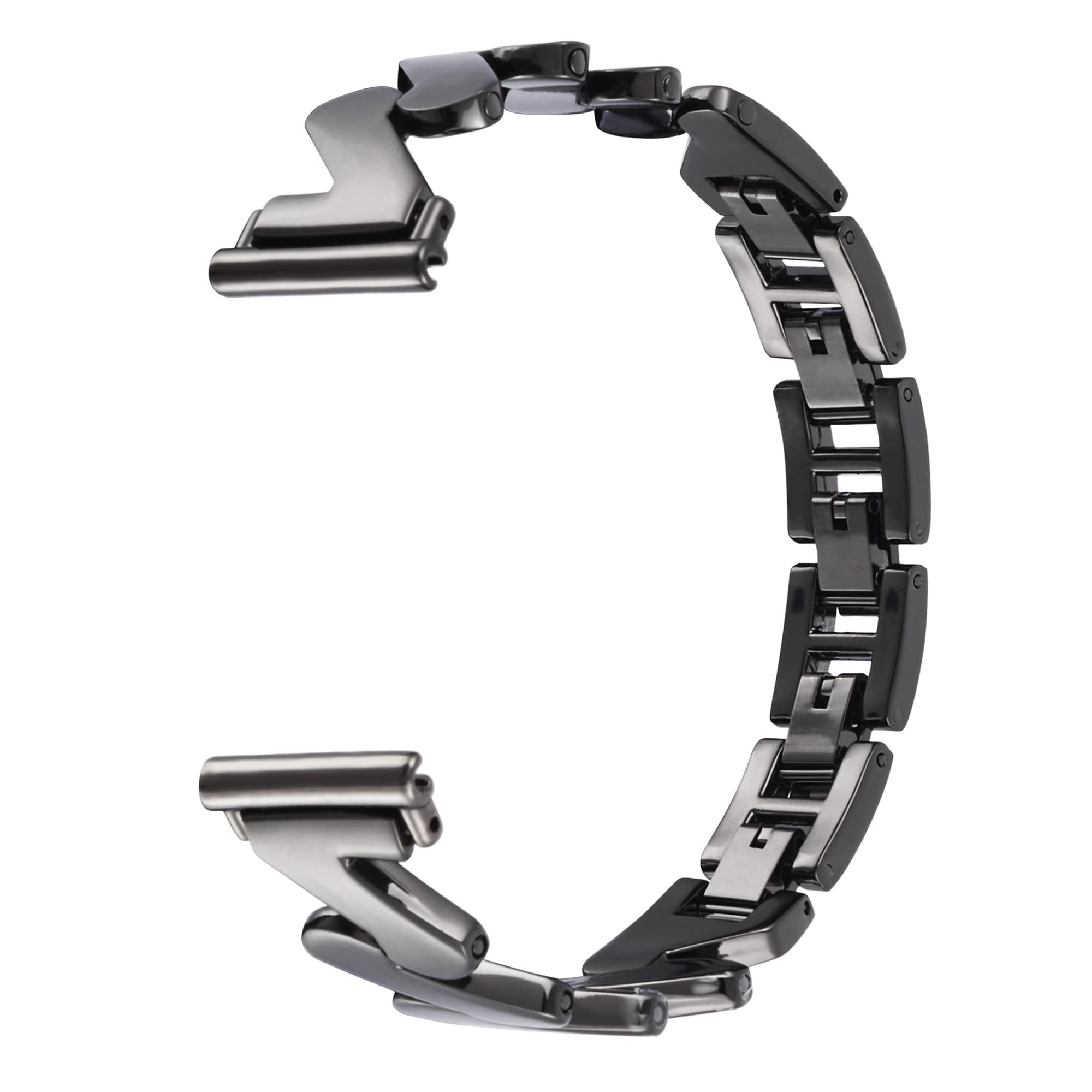 Samsung Galaxy Watch 5 40mm Elegant linkarmbånd med bølgemønster, Sort