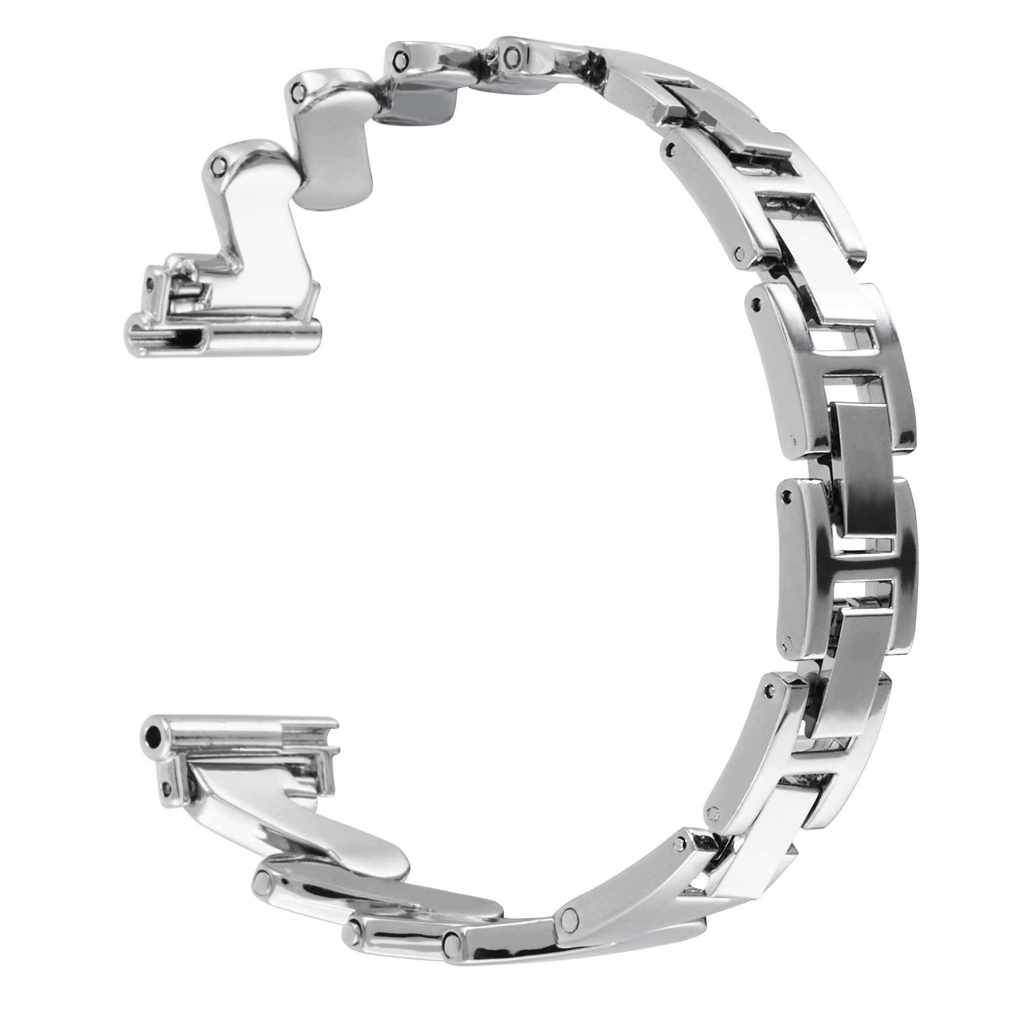 Samsung Galaxy Watch 5 40mm Elegant linkarmbånd med bølgemønster, Sølv
