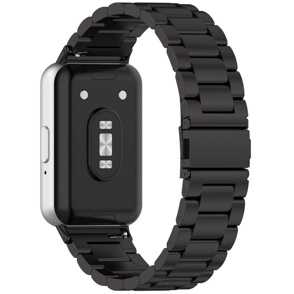 Samsung Galaxy Fit 3 Stilrent linkarmbånd i metal, Sort