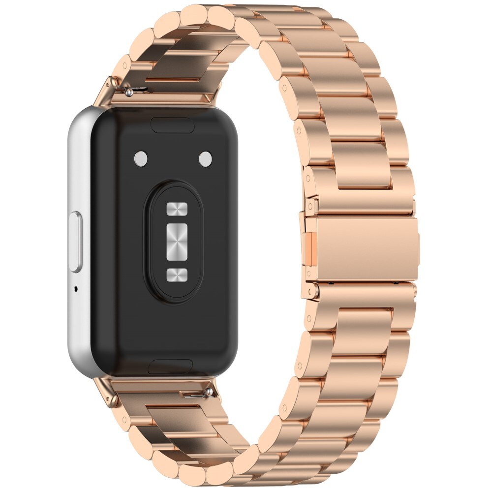 Samsung Galaxy Fit 3 Stilrent linkarmbånd i metal, Rose guld