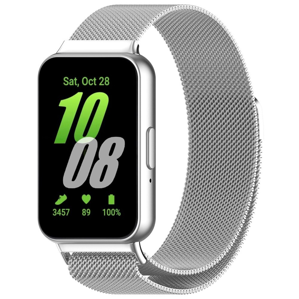 Samsung Galaxy Fit 3 Armbånd Milanese Loop, Sølv