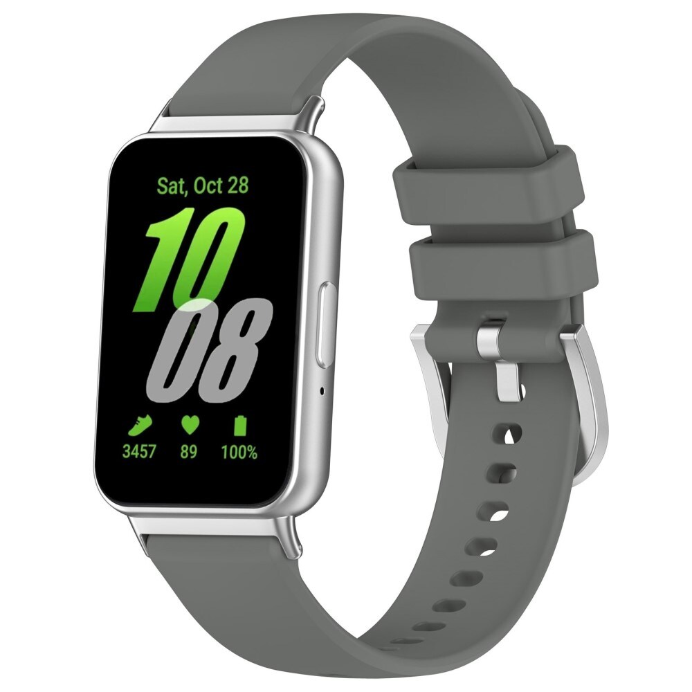 Samsung Galaxy Fit 3 Armbånd i silikone, Mørkegrå